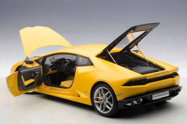 Alt view image 2 of 4 - Lamborghini Huracan LP610-4 Giallo Horus/Matt Yellow 1/12 Model Car by Autoart