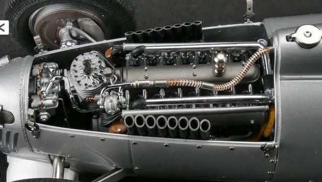 Alt view image 3 of 5 - 1936 Auto Union Type C Silver #18 Eifel Race Bernd Rosemeyer Limited Edition to 1500pcs 1/18 Diecast Model Car by CMC