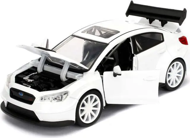 Alt view image 2 of 4 - Mr. Little Nobody's Subaru WRX STI White "Fast & Furious F8: The Fate of the Furious" Movie 1/24 Diecast Model Car Jada
