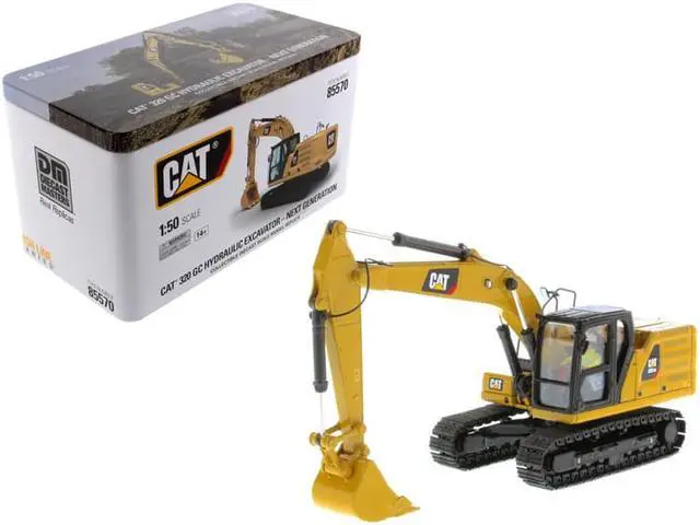 Alt view image 2 of 7 - CAT Caterpillar 320 GC Hydraulic Excavator with Operator "High Line Series" 1/50 Diecast Model by Diecast Masters