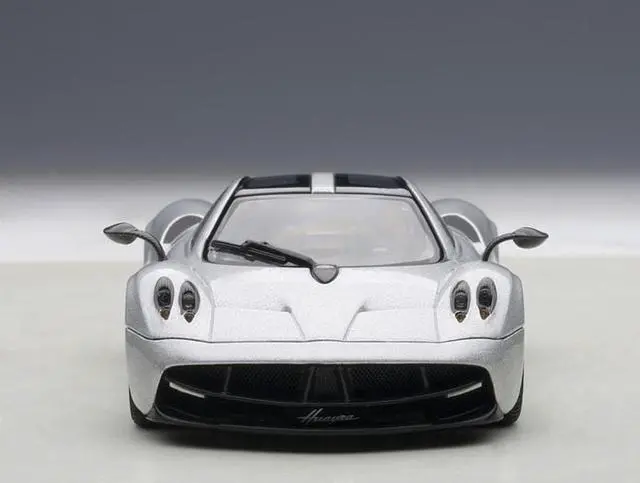 Alt view image 3 of 4 - Pagani Huayra Metallic Silver 1/43 Diecast Model Car by Autoart