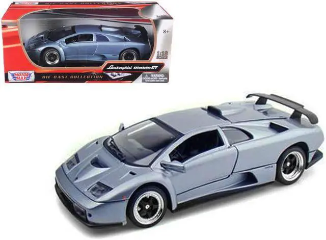 Main image of Lamborghini Diablo GT Silver 1/18 Diecast Model Car by Motormax