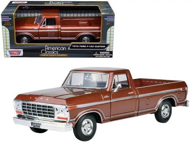 Main image of 1979 Ford F-150 Pickup Truck Brown 1/24 Diecast Model Car by Motormax