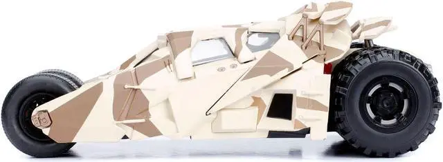 Alt view image 8 of 8 - "The Dark Knight" Batmobile w/ Batman Diecast Figure Camouflage Version "DC Comics" Series 1/24 Diecast Car by Jada