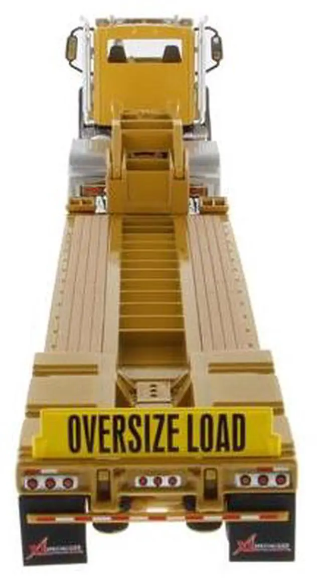 Alt view image 3 of 4 - Cat Caterpillar CT660 Day Cab w/ XL 120 Low-Profile HDG Lowboy Trailer & Operator "Core Classics" 1/50 Model by Diecast Masters