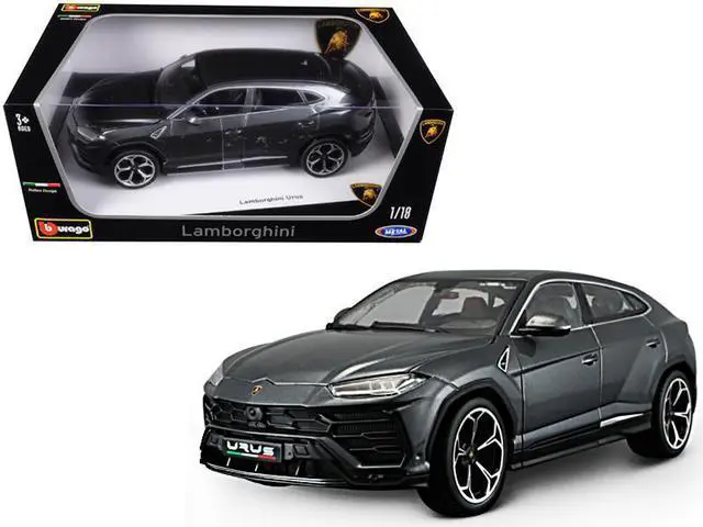 Main image of Lamborghini Urus Gray Metallic 1/18 Diecast Model Car by Bburago