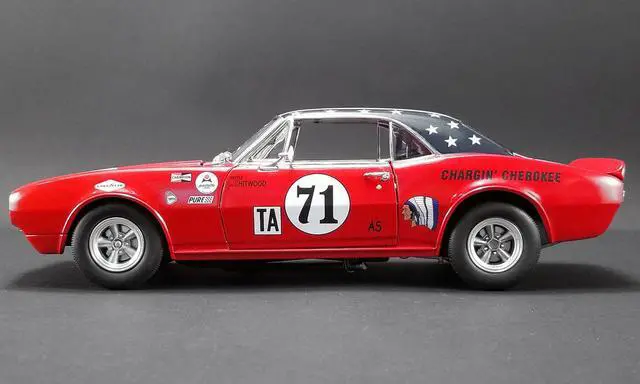 Alt view image 3 of 4 - 1967 Chevrolet Camaro #71 Joie Chitwood "Chargin' Cherokee" Daytona 24H 1968 Ltd Ed 390 pcs 1/18 Diecast Model by Acme