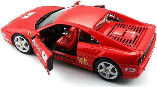 Alt view image 3 of 3 - Ferrari F355 Challenge Red 1/24 Diecast Model Car by Bburago