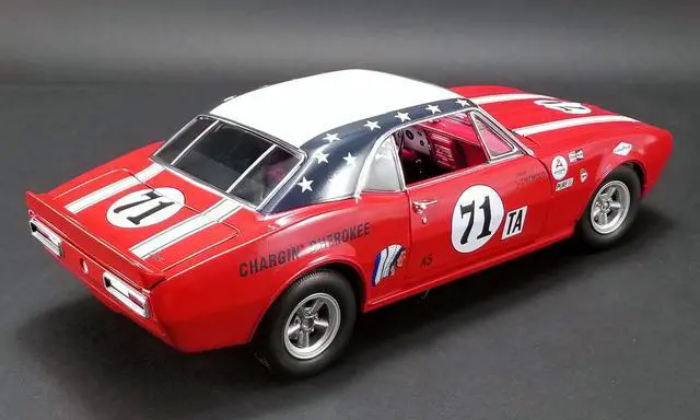 Alt view image 4 of 4 - 1967 Chevrolet Camaro #71 Joie Chitwood "Chargin' Cherokee" Daytona 24H 1968 Ltd Ed 390 pcs 1/18 Diecast Model by Acme
