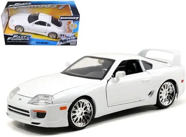 Main image of Brian's Toyota Supra White "Fast & Furious" Movie 1/24 Diecast Model Car by Jada