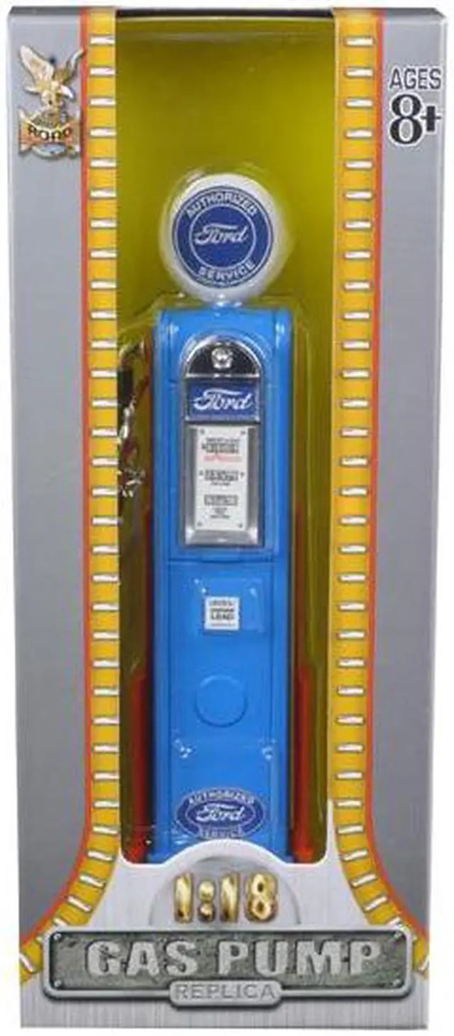 Alt view image 3 of 3 - Ford Gasoline Vintage Gas Pump Digital 1/18 Diecast Replica by Road Signature