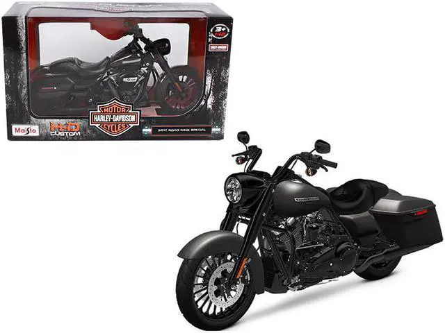 Alt view image 3 of 9 - Maisto 32336 1 isto 12 2017 Harley Davidson King Road Special Motorcycle Model, Black