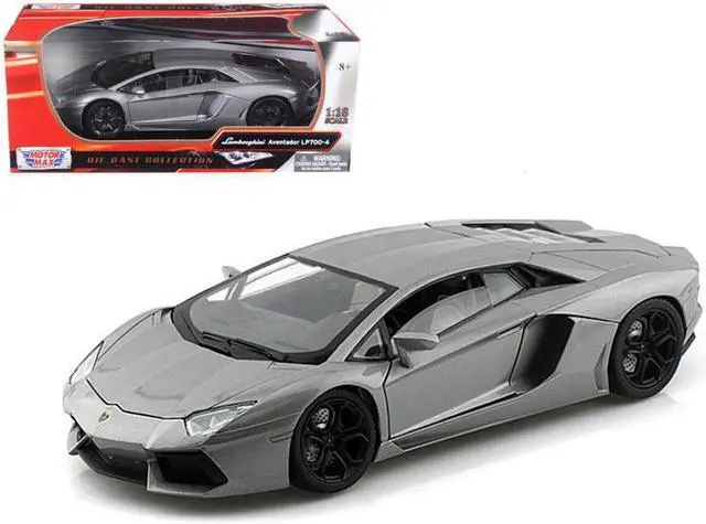 Alt view image 2 of 7 - Motormax 79154gry Lamborghini Aventador LP700-4 Grey 1-18 Diecast Car Model