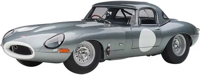 Main image of Jaguar Lightweight E Type Roadster RHD (Right Hand Drive) Dark Silver 1/18 Model Car by Autoart