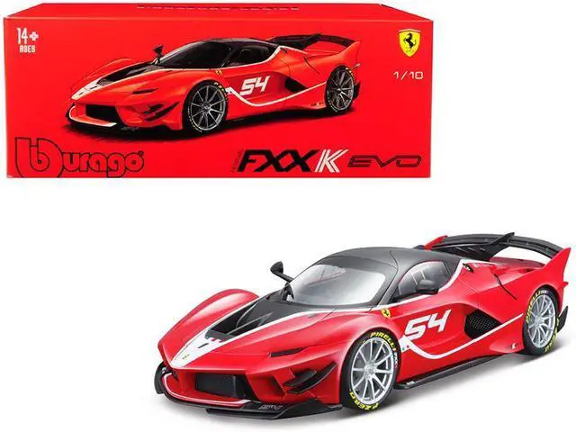 Main image of Ferrari FXX K Evo #54 Michael Luzich "Signature Series" 1/18 Diecast Model Car by Bburago