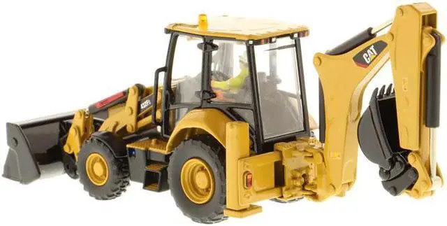 Alt view image 2 of 3 - CAT Caterpillar 432F2 Backhoe Loader with Operator "High Line Series" 1/50 Diecast Model  by Diecast Masters