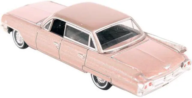 Alt view image 3 of 5 - 1961 Cadillac Sedan DeVille Metallic Pink 1/87 (HO) Scale Diecast Model Car by Oxford Diecast