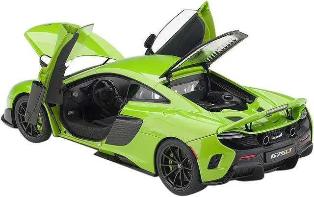 Alt view image 2 of 6 - McLaren 675LT Napier Green with Black Wheels 1/18 Model Car by Autoart