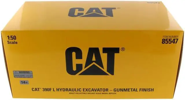 Alt view image 9 of 13 - CAT Caterpillar 390F L Hydraulic Tracked Excavator Gunmetal "Commemorative Series" 1/50 Diecast Model by Diecast Masters
