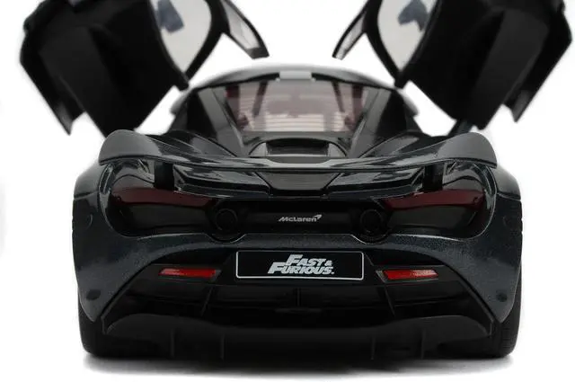 Alt view image 9 of 11 - Shaw's McLaren 720S RHD Metallic Gray "Fast & Furious Presents: Hobbs & Shaw" (2019) Movie 1/24 Diecast Model Car Jada