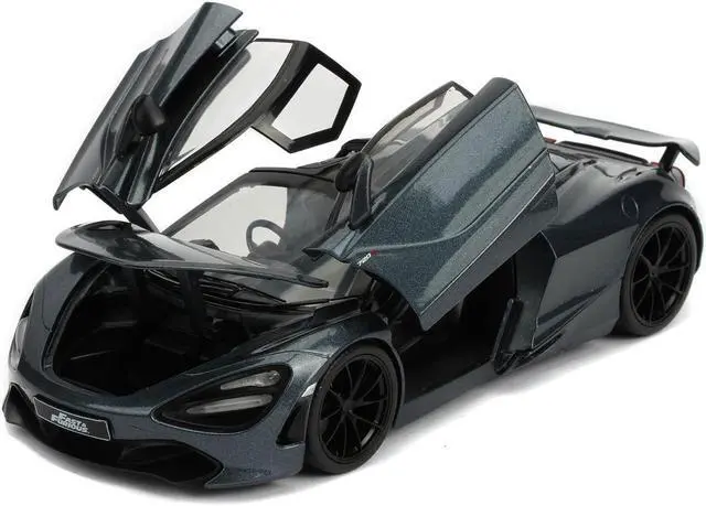 Alt view image 8 of 11 - Shaw's McLaren 720S RHD Metallic Gray "Fast & Furious Presents: Hobbs & Shaw" (2019) Movie 1/24 Diecast Model Car Jada