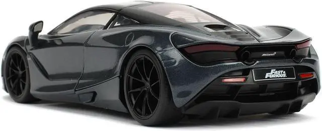 Alt view image 10 of 11 - Shaw's McLaren 720S RHD Metallic Gray "Fast & Furious Presents: Hobbs & Shaw" (2019) Movie 1/24 Diecast Model Car Jada