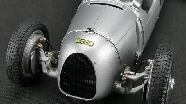 Alt view image 4 of 5 - 1936 Auto Union Type C Silver #18 Eifel Race Bernd Rosemeyer Limited Edition to 1500pcs 1/18 Diecast Model Car by CMC
