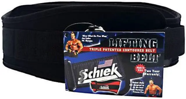 Alt view image 5 of 14 - Schiek Sports Model 2004 Nylon 4 3/4" Weight Lifting Belt - Large - Black
