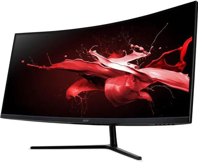 Alt view image 2 of 5 - Acer EI342CKR Pbmiippx 34" 3440 x 1440p (2K), 144 Hz 21:9 FreeSync Curved QHD VA Gaming Monitor