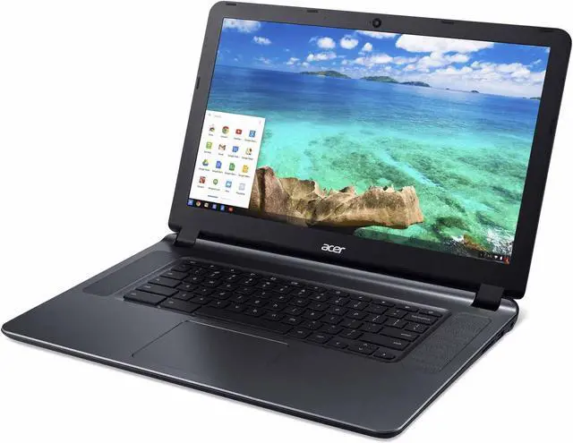 Alt view image 2 of 6 - Acer Chromebook 15.6" Intel Celeron 1.60 GHz 2GB Ram 16GB Chrome OS CB3-532-C47C