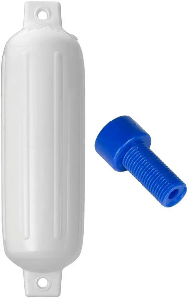 Alt view image 6 of 8 - Polyform G - 3 Twin Eye Fender 5.5 x 20 - White with Air Adaptor - G-3-WHITE