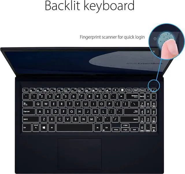 Alt view image 18 of 20 - ASUS Laptop ExpertBook Intel Core i5-1135G7 8GB Memory 256 GB SSD Intel Iris Xe Graphics 15.6" Non-Touch Screen Windows 10 Pro 64-bit B1500CEA-XH51
