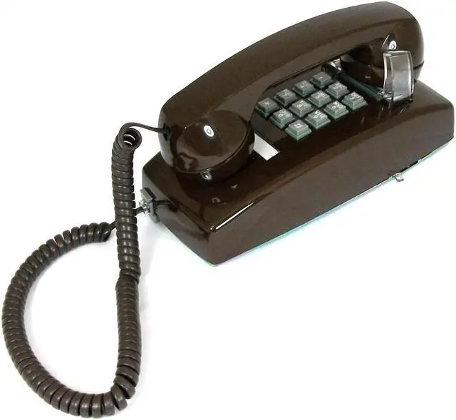 Alt view image 2 of 3 - Cortelco ITT2554VBR 255445VBA20M Wall w/ Volume Brown