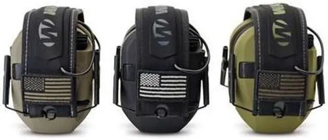 Alt view image 13 of 13 - Walkers Razor Slim Shooter Electronic Hearing Protection Earmuffs, Green Patriot