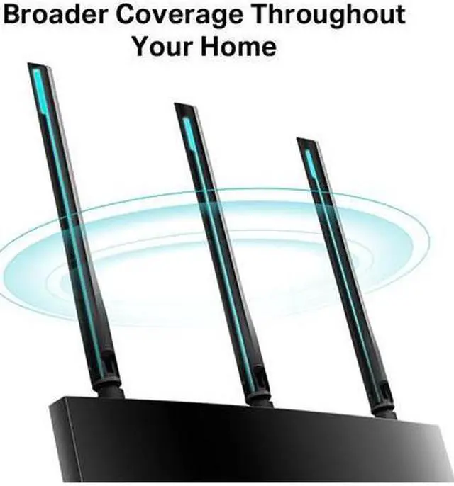 Alt view image 8 of 9 - TP Link TL-ARCHERA8 AC1900 MU MINO WiFi Router|Ultra-Fast Dual-Band Speeds |More Reliable Coverage|Connect More Devices|Advanced WiFi Features|Full Gigabit Ports|Easy Setup|Limited Lifetime Protection