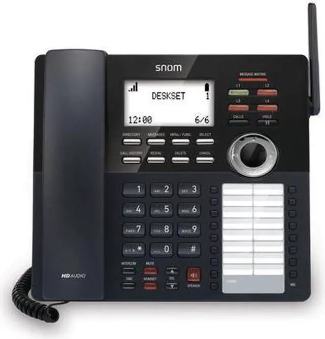 Alt view image 2 of 4 - Snom SNO-M18-KLE SIP DECT 4-Line Deskset