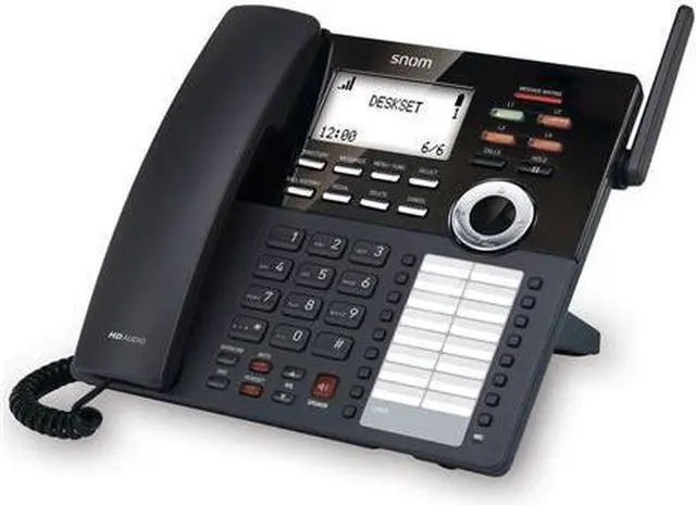 Alt view image 4 of 4 - Snom SNO-M18-KLE SIP DECT 4-Line Deskset