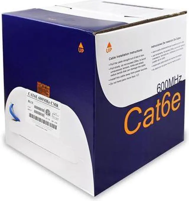 Alt view image 3 of 5 - CAT6E 600 MHz CMR BLUE