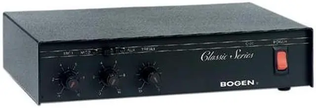 Alt view image 7 of 7 - Bogen BG-C100 Classic Series Public Address Amplifier - 100W