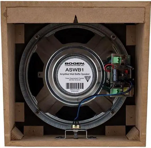 Alt view image 6 of 6 - Bogen ASWB1Speaker - Black, Walnut