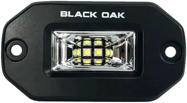 Alt view image 3 of 4 - Black Oak LED Pro Series 2 Inch Flush Mounted Scene Light - Black Pro Series 2 Inch Flush Mounted Scene Light