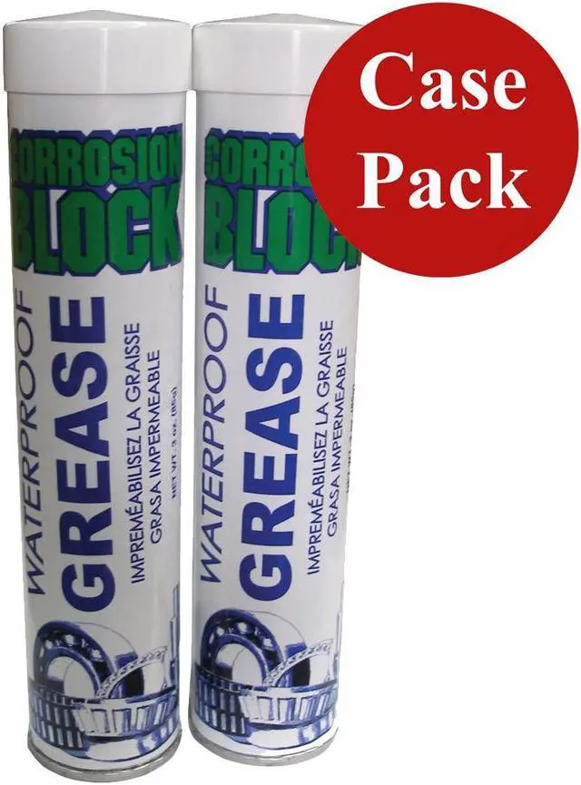 Main image of Corrosion Block High Performance Waterproof Grease - (2)2oz Tube - Non-Hazmat, Non-Flammable & Non-Toxic *Case of 6*
