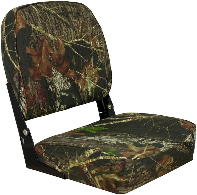 Alt view image 6 of 6 - Springfield Marine 1040626 Low Back Folding Seat - Mossy Oak Break-Up