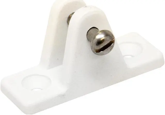 Alt view image 6 of 6 - Sea-Dog Nylon Angled Deck Hinge - White