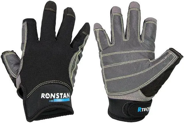 Alt view image 3 of 4 - Ronstan Sticky Race Gloves - 3-Finger - Black - S