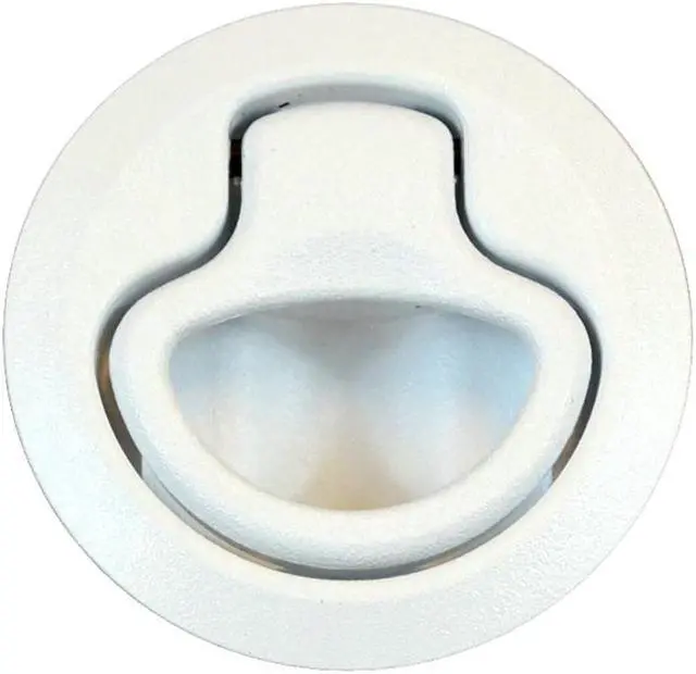 Alt view image 8 of 8 - Southco Flush Pull Latch - Push To Close - Medium - White