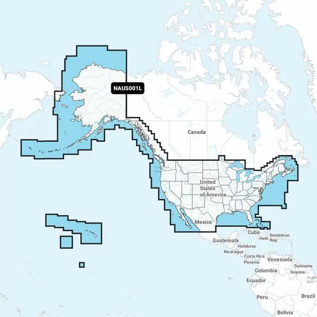 Main image of Navionics NAUS001L - U.S. & Coastal Canada - Navionics+