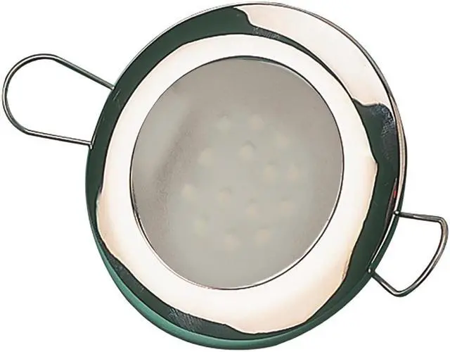 Main image of Sea-Dog LED Overhead Light 2-7/16" - Brushed Finish - 60 Lumens - Frosted Lens - Stamped 304 Stainless Steel