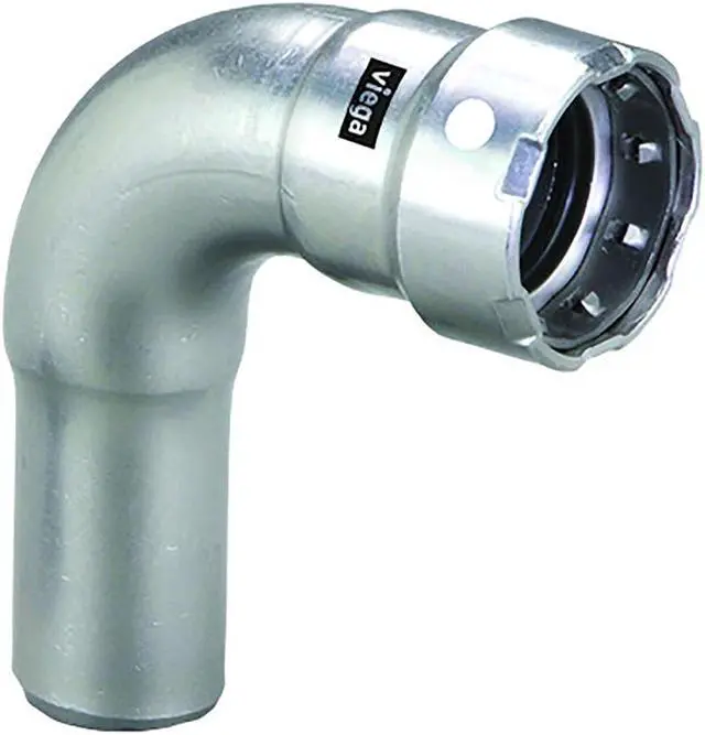 Alt view image 7 of 7 - Viega Megapress Stainless 304 90 Degree Street Elbow, 3/4" x 3/4" Tube Size