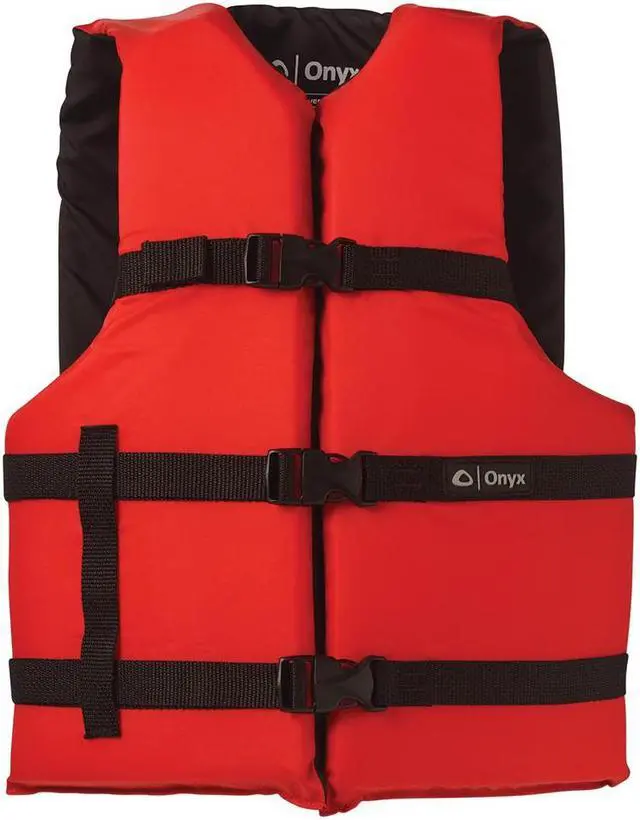 Main image of Onyx Nylon General Purpose Life Jacket - Adult Oversize - Red